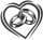 wedding ring in heart vector illustration isolated on white wedding ring in heart vector illustration isolated on white